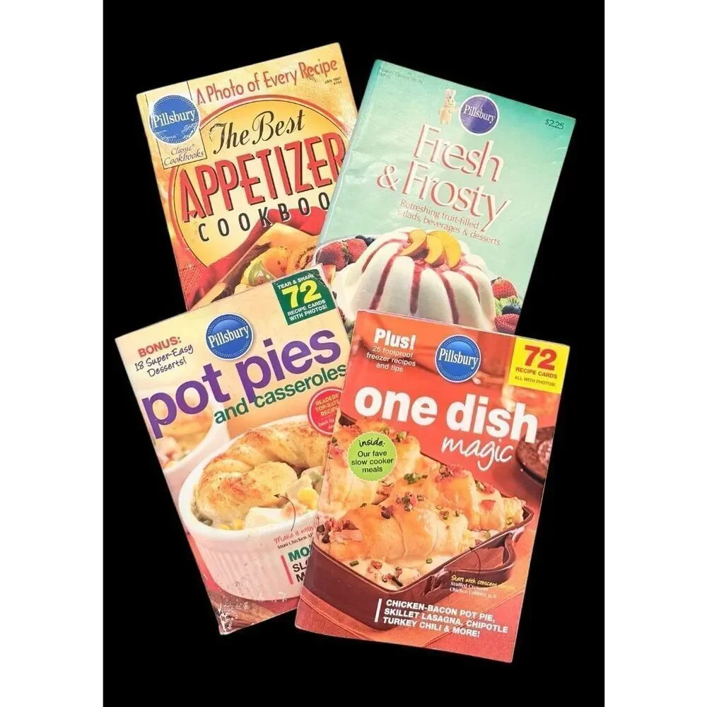Pillsbury Vintage Cookbooks Set of 4